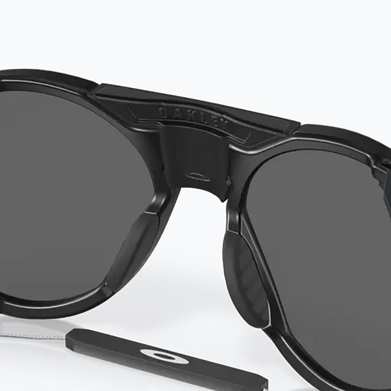 Ochelari de soare polarizați Oakley Clifden negru mat/negru închis/ negru închis 12