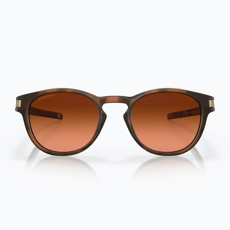 Ochelari de soare Oakley Latch matte brown tortoise/prizm brown gradient 2