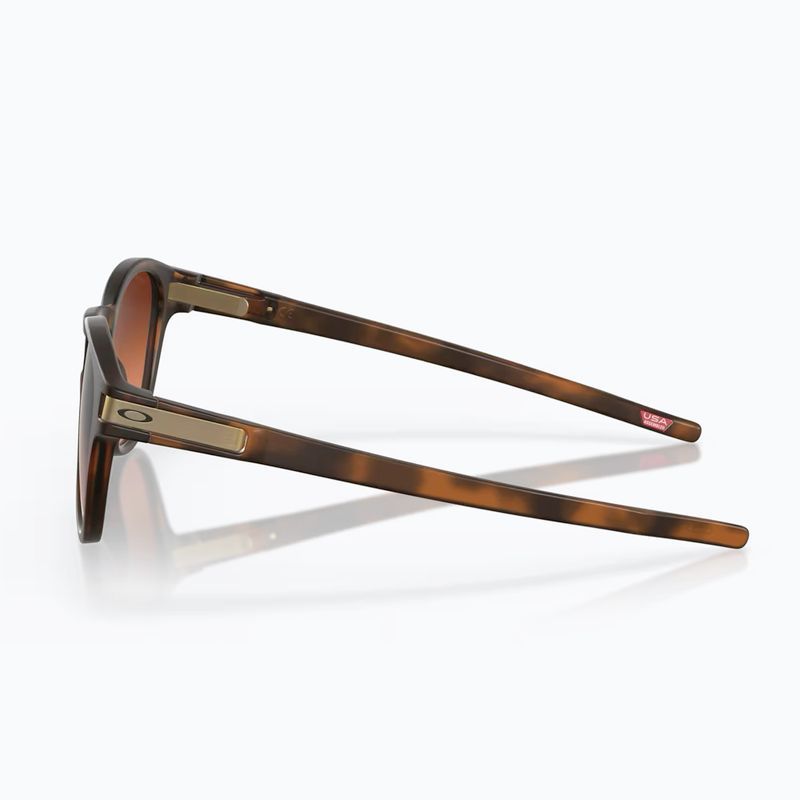 Ochelari de soare Oakley Latch matte brown tortoise/prizm brown gradient 3