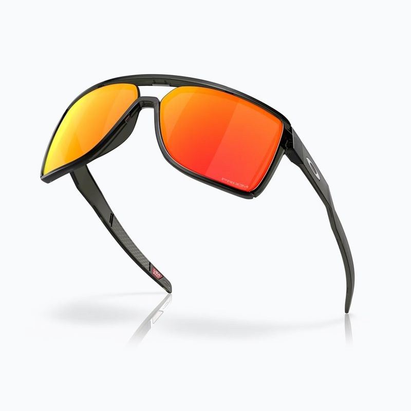 Ochelari de soare Oakley Castel matte grey smoke/prizm ruby 4