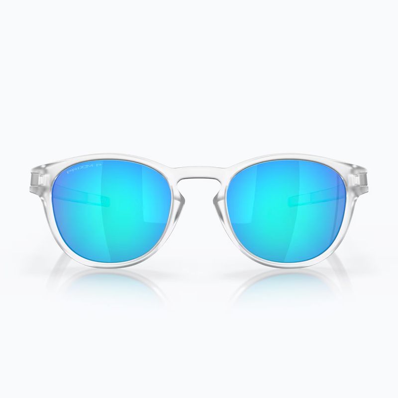 Ochelari de soare Oakley Latch matte clear/prizm sapphire polarized 2
