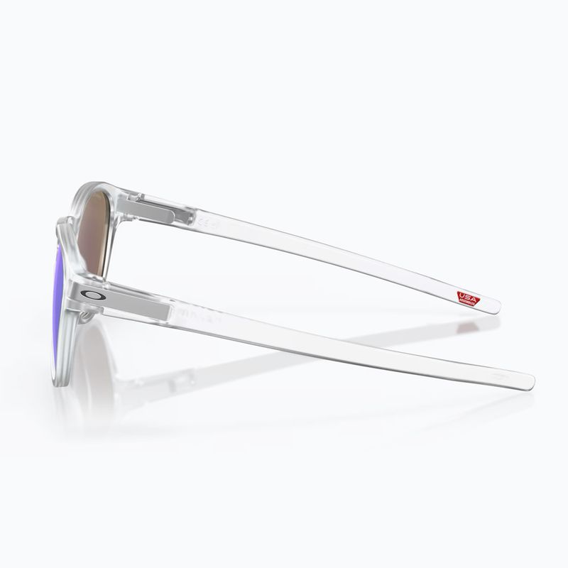 Ochelari de soare Oakley Latch matte clear/prizm sapphire polarized 3