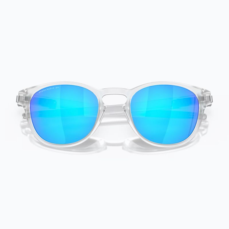 Ochelari de soare Oakley Latch matte clear/prizm sapphire polarized 5