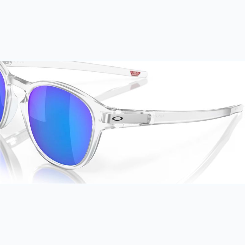 Ochelari de soare Oakley Latch matte clear/prizm sapphire polarized 6