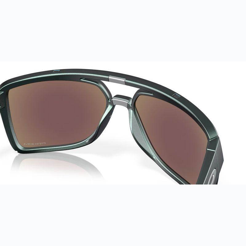 Ochelari de soare Oakley Castel matte silver/blue colorshift/prizm sapphire 7