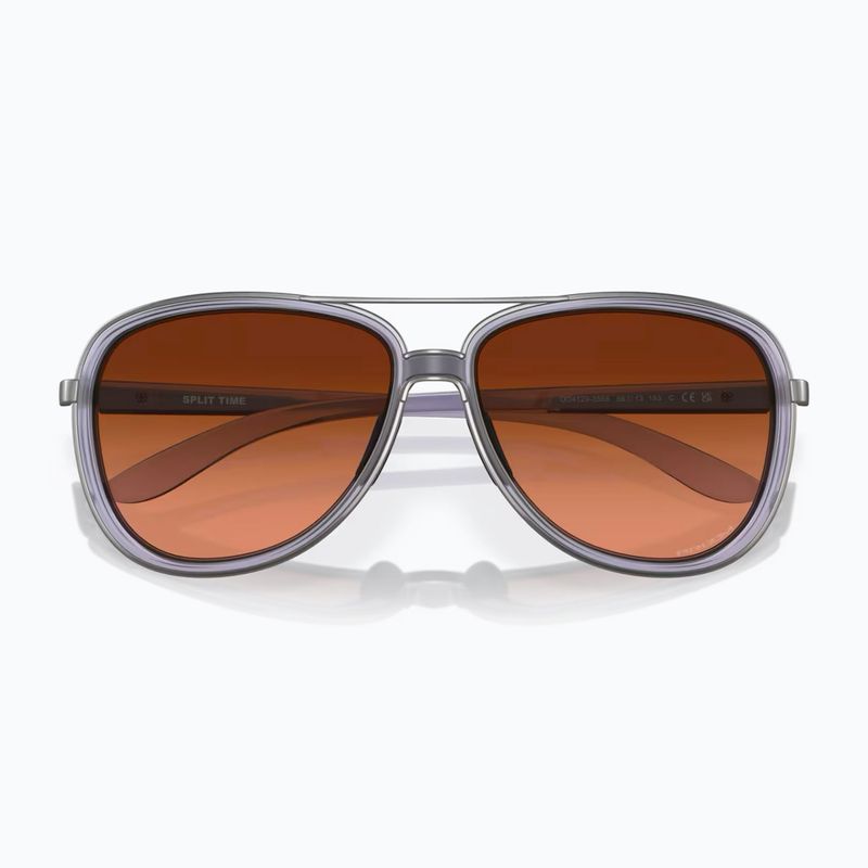 Ochelari de soare Oakley Split Time matte trans lilac/prizm brown gradient 5