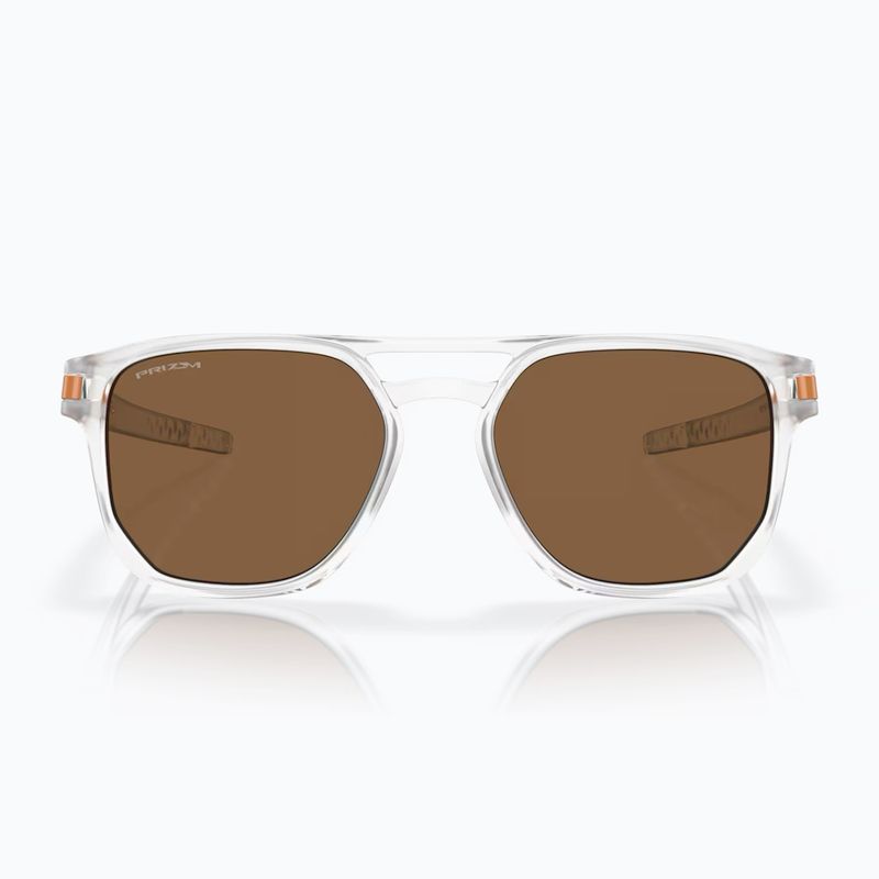 Ochelari de soare Oakley Latch Beta matte clear/prizm bronze 2