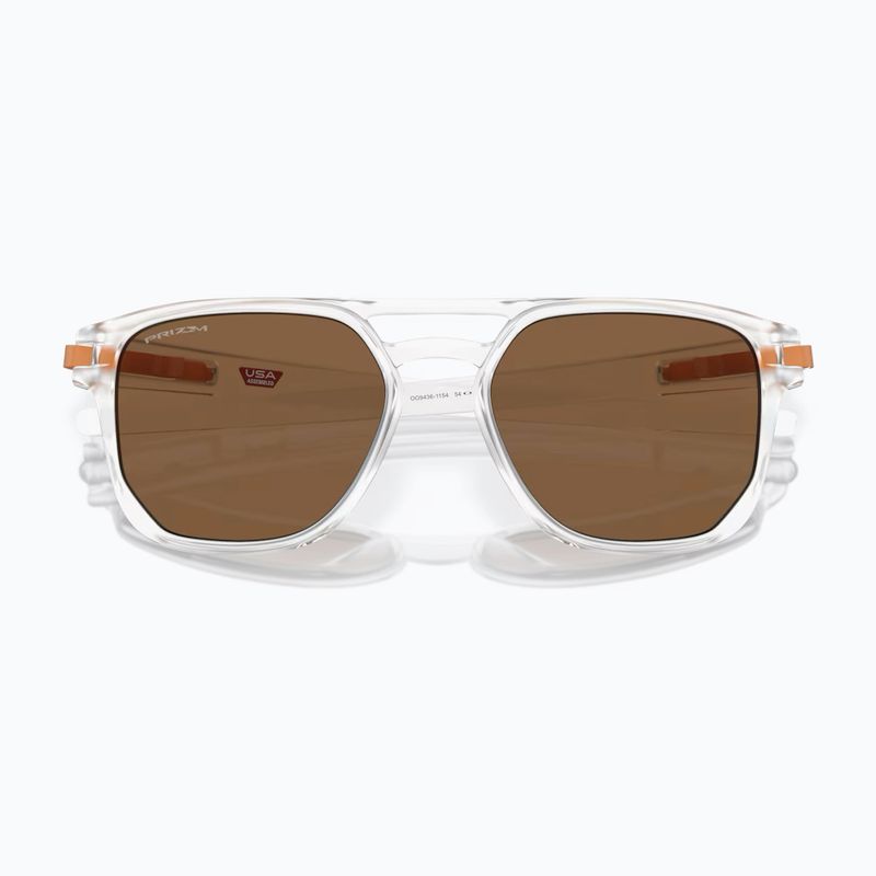 Ochelari de soare Oakley Latch Beta matte clear/prizm bronze 5