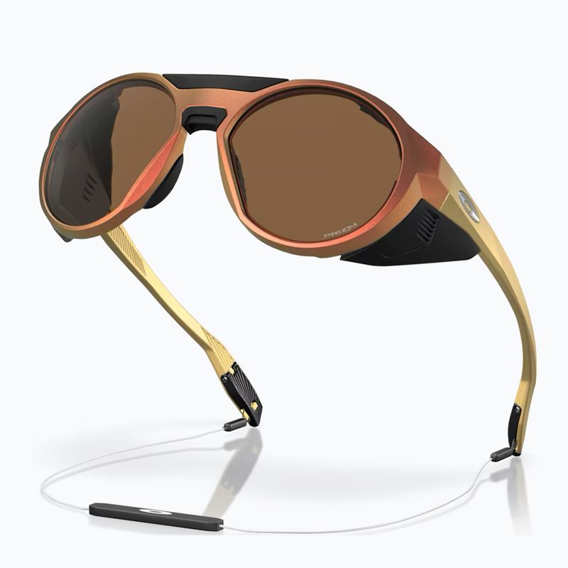 Ochelari de soare Oakley Clifden matte red gold colorshift/prizm bronze 4