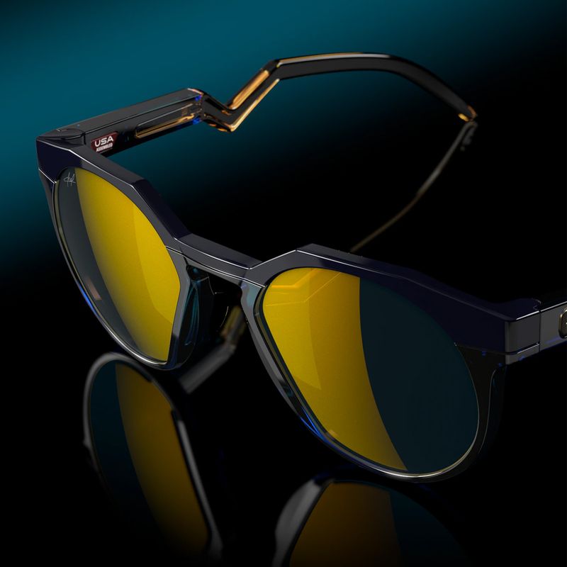Ochelari de soare Oakley HSTN Kylian Mbappé Signature Series navy trans blue/prizm 24k polarized 6