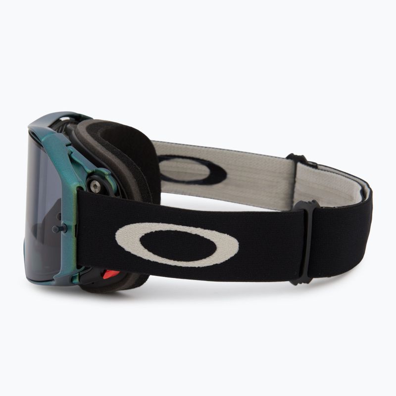 Ochelari de ciclism Oakley Airbrake MTB black green colorshift/light grey 4