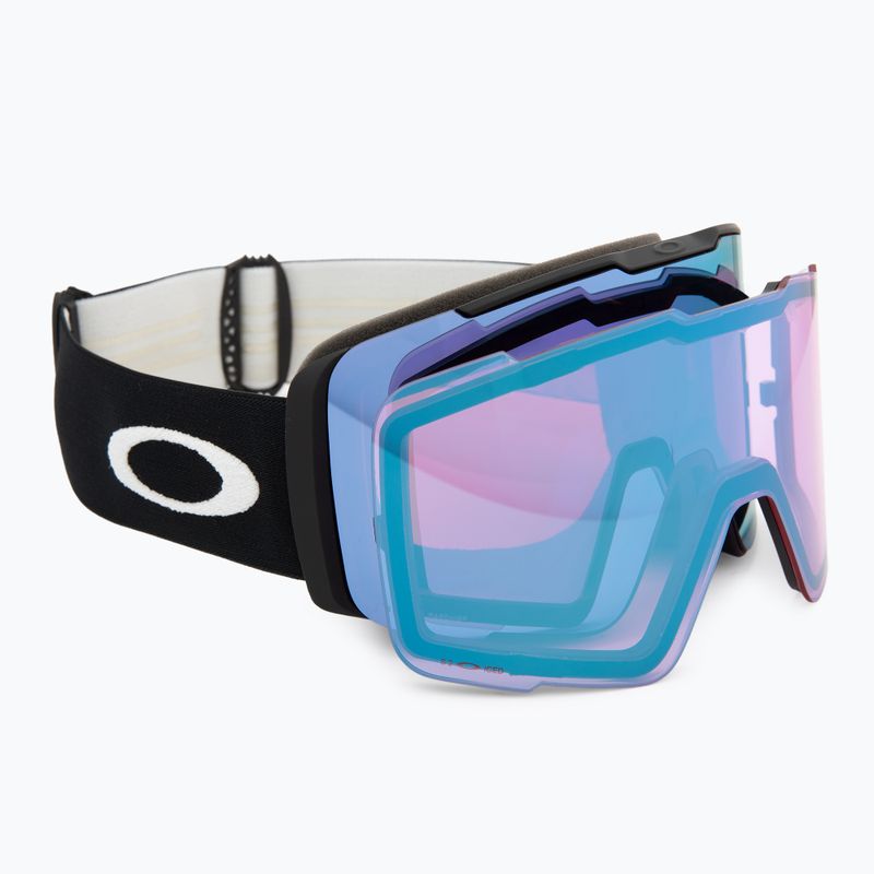 Ochelari de schi Oakley Line Miner Pro L matte black/prizm sapphire/prizm iced