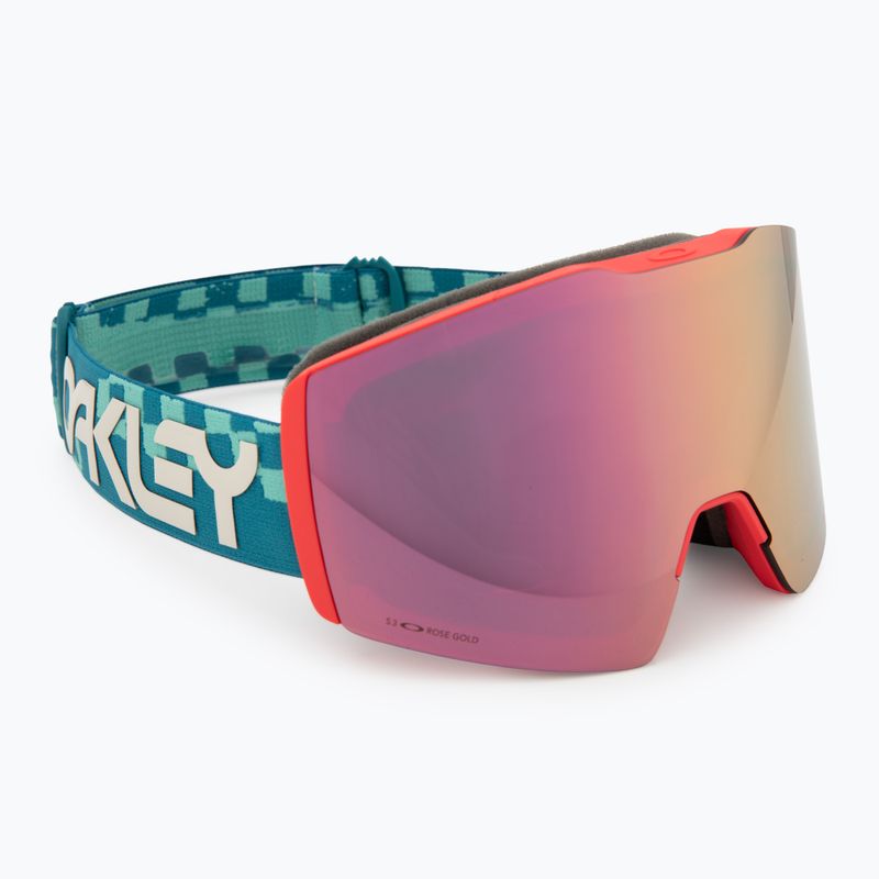 Ochelari de schi Oakley Fall Line M Pacific Chex/Prizm Snow Rose Gold Iridium