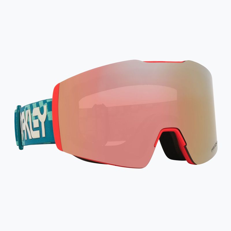 Ochelari de schi Oakley Fall Line M Pacific Chex/Prizm Snow Rose Gold Iridium