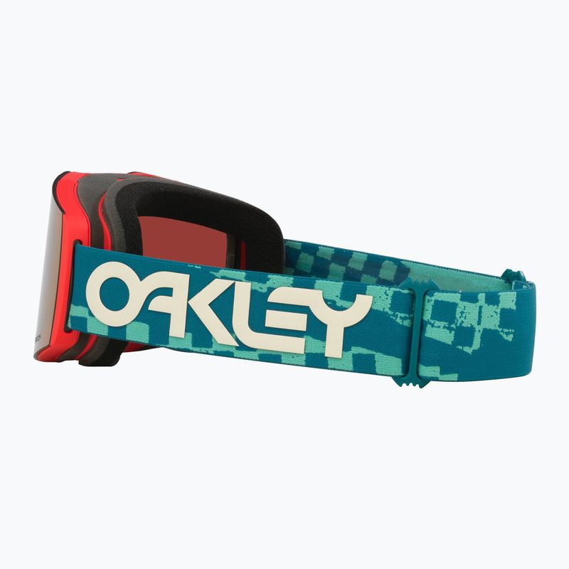 Ochelari de schi Oakley Fall Line M Pacific Chex/Prizm Snow Rose Gold Iridium 7