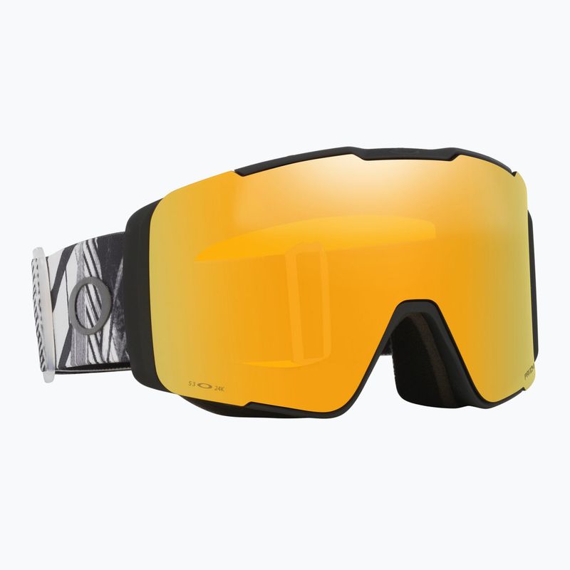 Ochelari de schi Oakley Line Miner Pro L Black Forge/Prizm 24K/Prizm Sage Gold