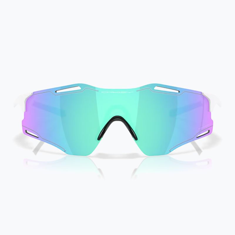 Ochelari de soare Oakley Cybr Zero polished white/prizm sapphire
