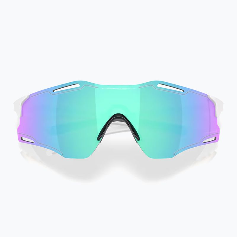 Ochelari de soare Oakley Cybr Zero polished white/prizm sapphire 2