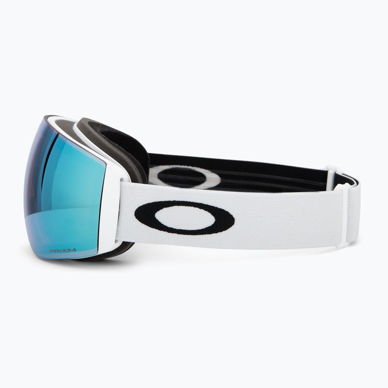 Ochleari de schi Oakley Flight Deck Pro M matte white/prizm sapphire/prizm iced 5