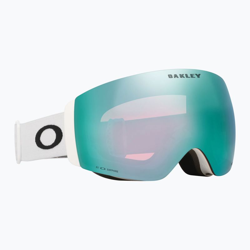 Ochleari de schi Oakley Flight Deck Pro M matte white/prizm sapphire/prizm iced 7