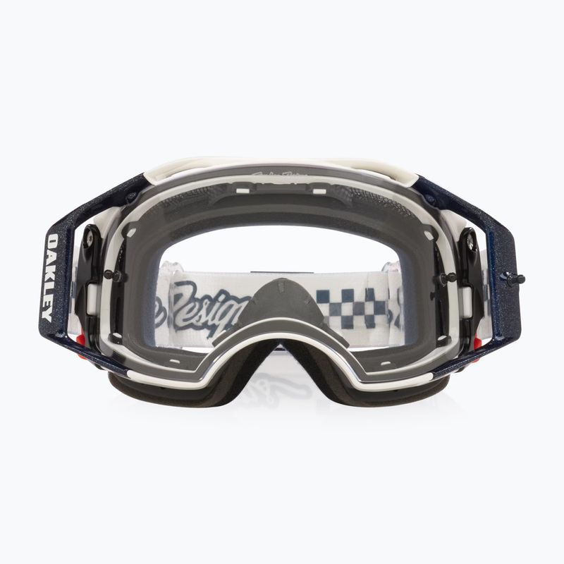 Ochelari de ciclism Oakley Airbrake MTB Troy Lee Designs ice white/clear 2