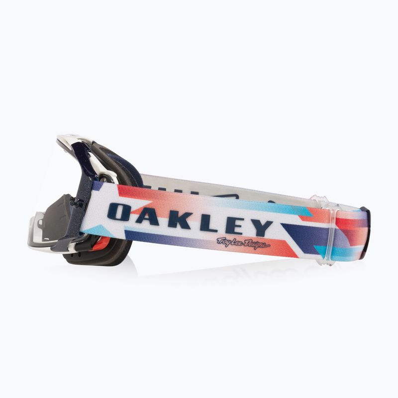 Ochelari de ciclism Oakley Airbrake MTB Troy Lee Designs ice white/clear 4
