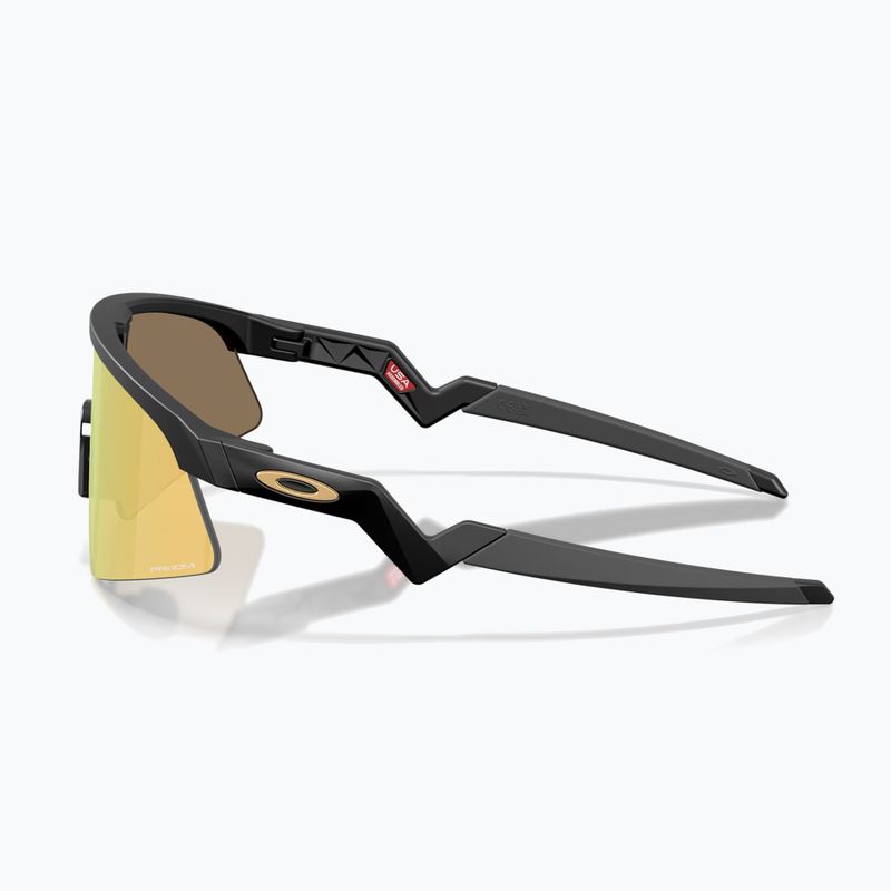 Ochelari de soare pentru copii Oakley Resistor Sweep polished matte black/prizm 24k 5