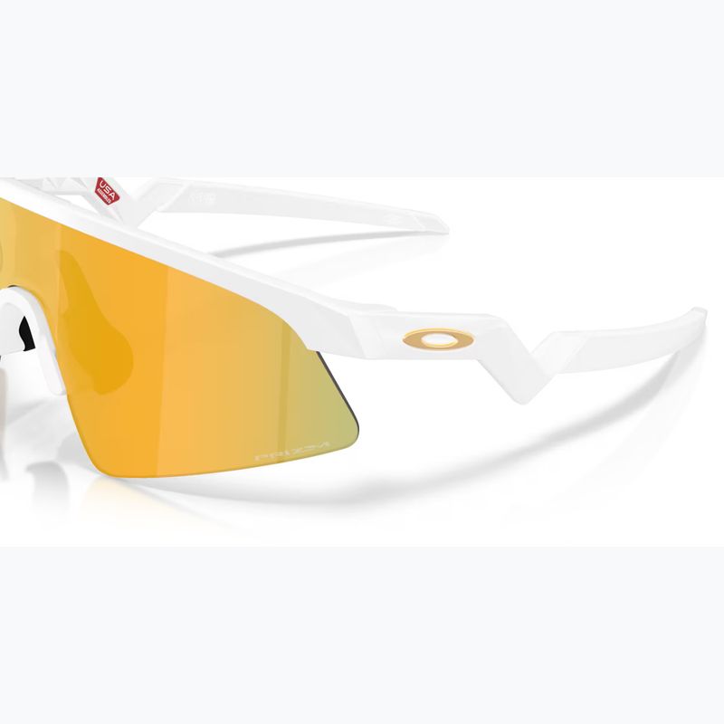 Ochelari de soare pentru copii Oakley resistor sweep matte white/prizm 24k 6