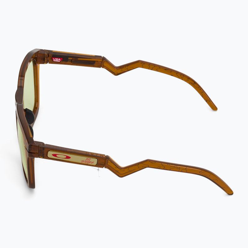 Ochelari de soare Oakley HSTN SQ 10t dark amber 4