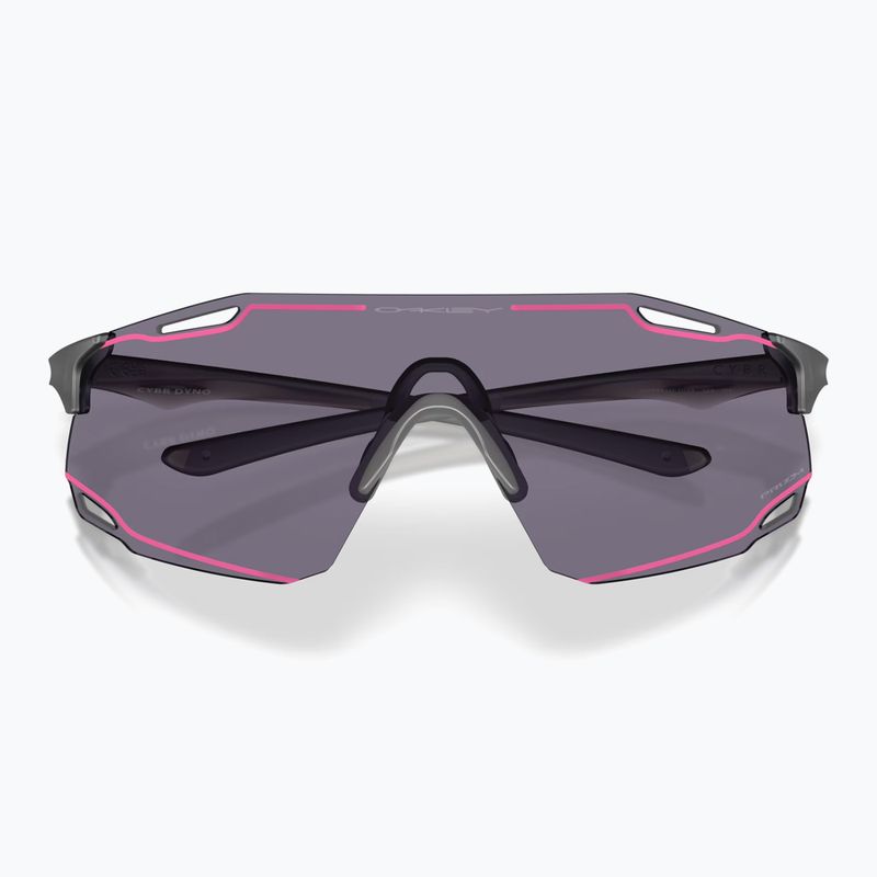 Ochelari de soare Oakley Cybr Dyno matte grey smoke/prizm grey with pink ink 3