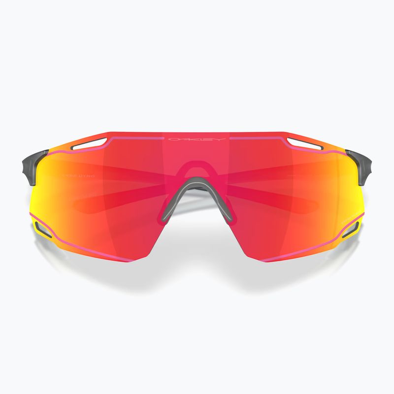 Ochelari de soare Oakley Cybr Dyno matte crystal black/prizm ruby with pink ink 3