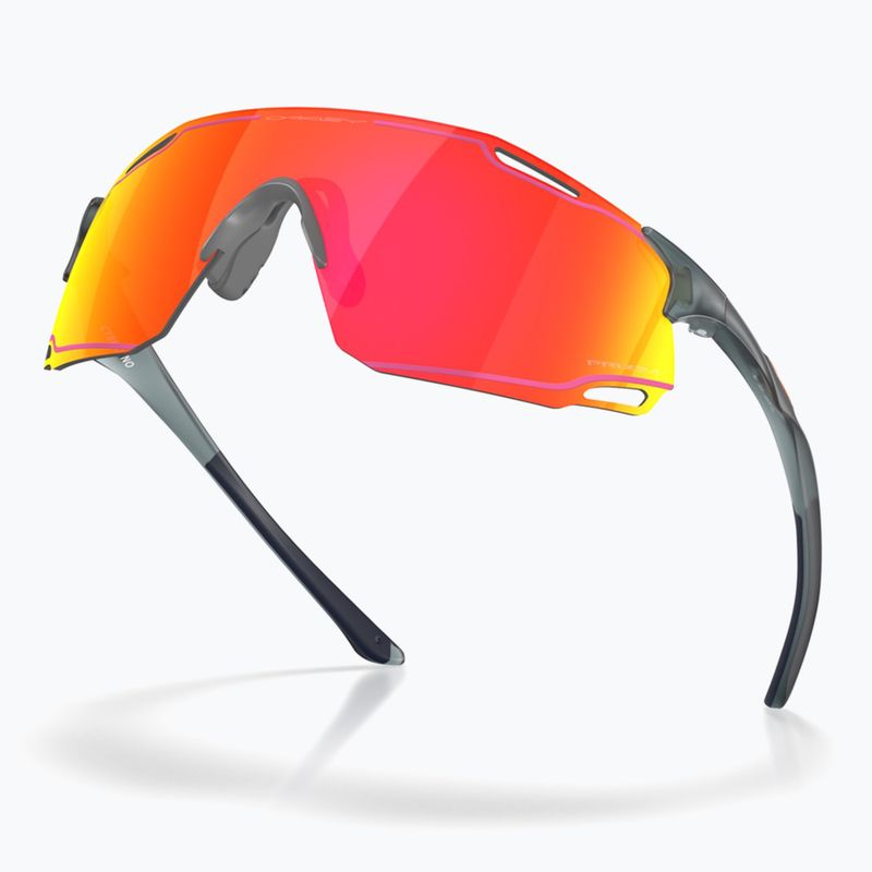 Ochelari de soare Oakley Cybr Dyno matte crystal black/prizm ruby with pink ink 4