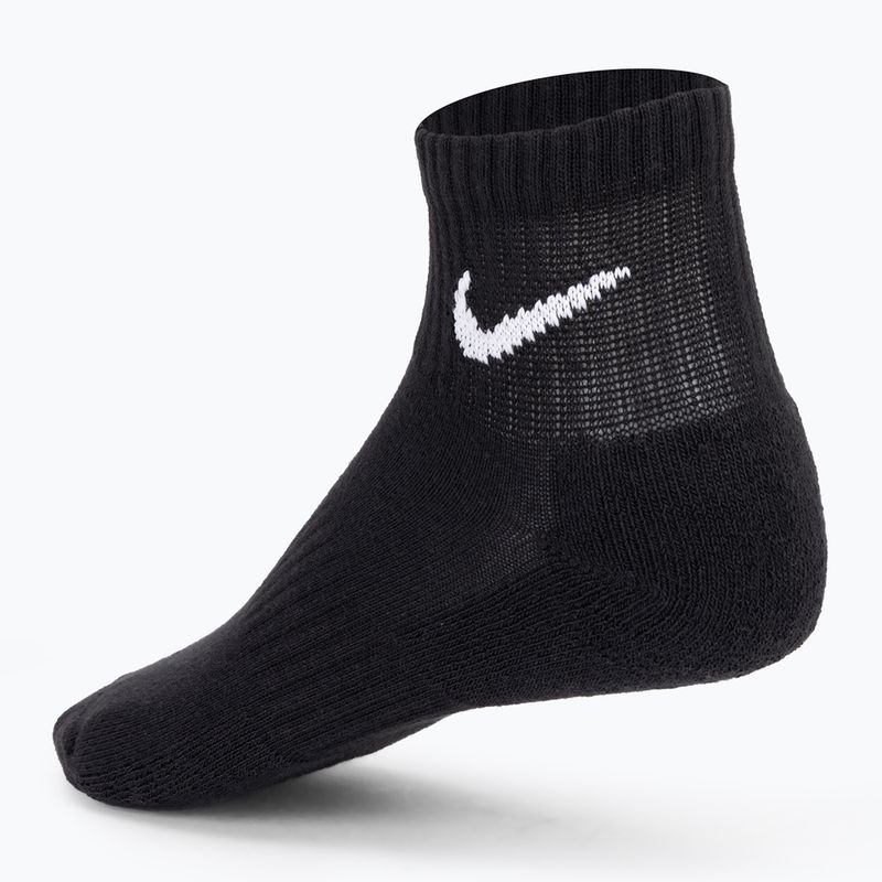 Șosete Nike Everyday Cushioned Ankle 3 perechi black/white 2
