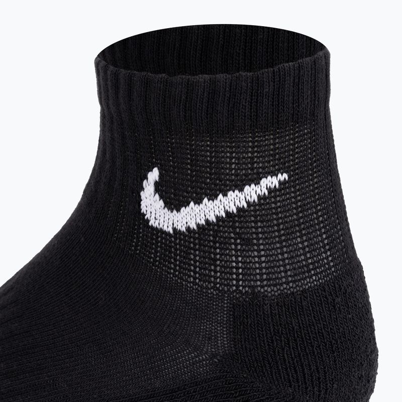 Șosete Nike Everyday Cushioned Ankle 3 perechi black/white