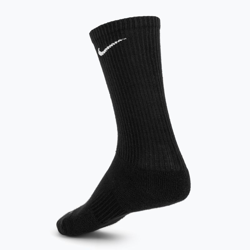 Șosete Nike Everyday Plus Cushioned 3 perechi black/white 2