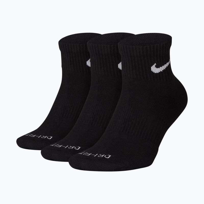 Șosete Nike Everyday Plus Cushioned Ankle 3 perechi black/white