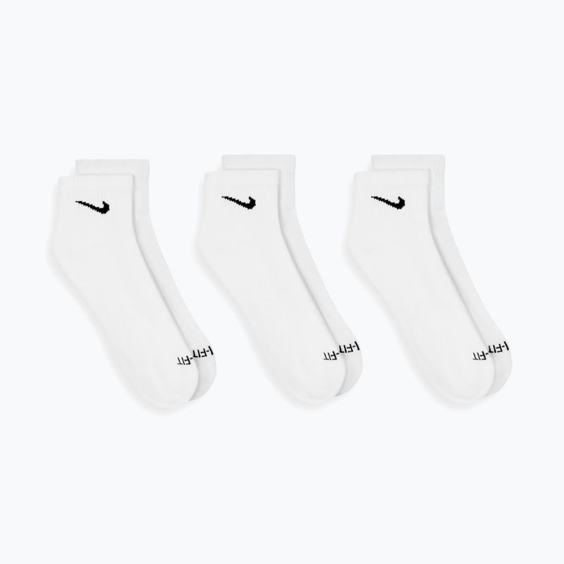 Șosete Nike Everyday Plus Cushioned Ankle 3 perechi white/black 2