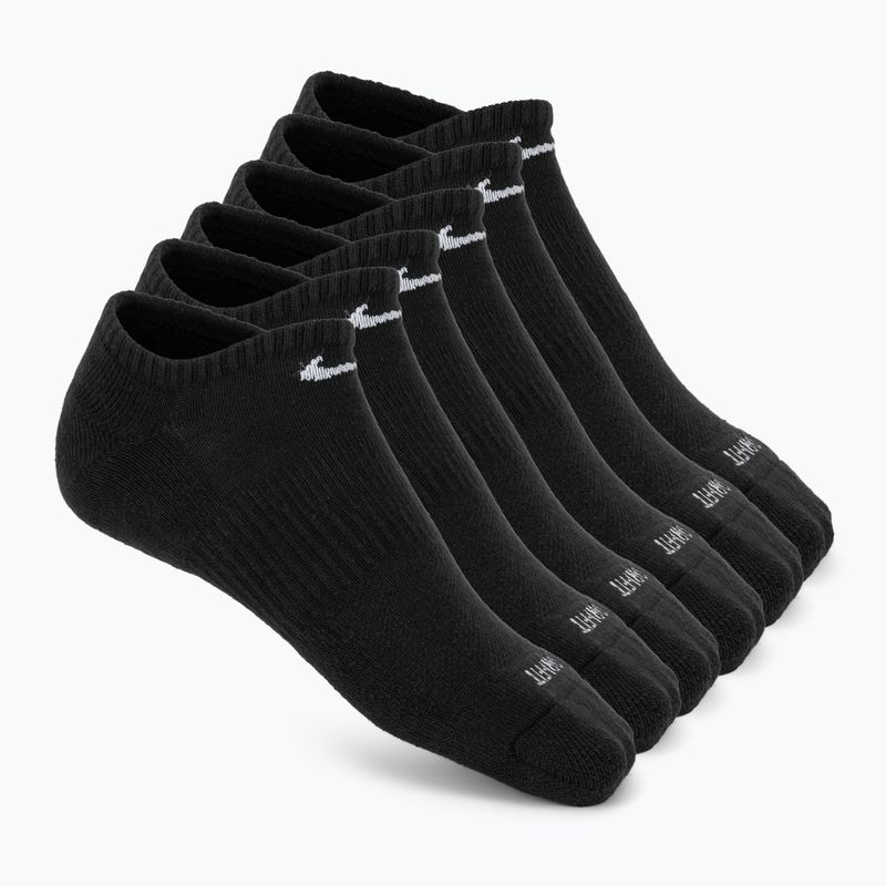 Șosete pentru bărbați Nike Everyday Plus Cushioned No Show 6 perechi black/white