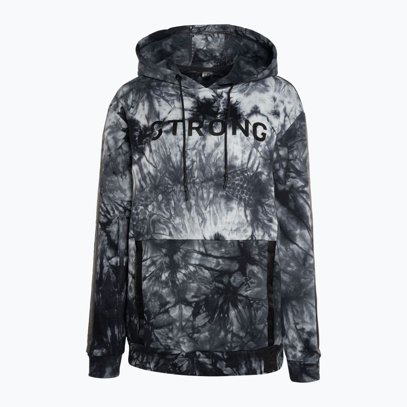 Hanorac cu glugă cu pulover STRONG ID Tie-Dye pentru femei Negru Z2T00490 5