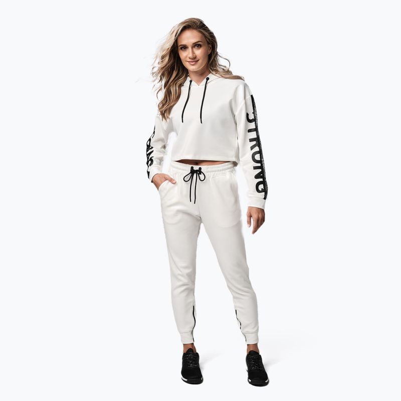 Tricou de femei STRONG ID Branded Crop alb Z1T02502 2