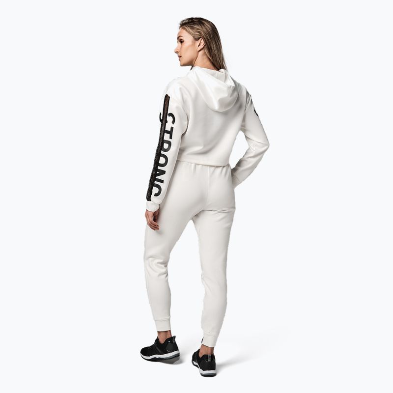 Tricou de femei STRONG ID Branded Crop alb Z1T02502 3