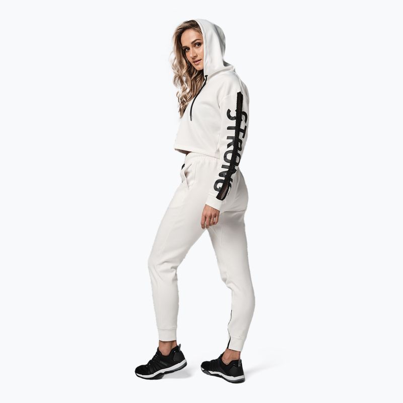 Tricou de femei STRONG ID Branded Crop alb Z1T02502 5