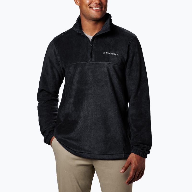 Columbia bărbați Steens Mountain Half Zip hanorac negru