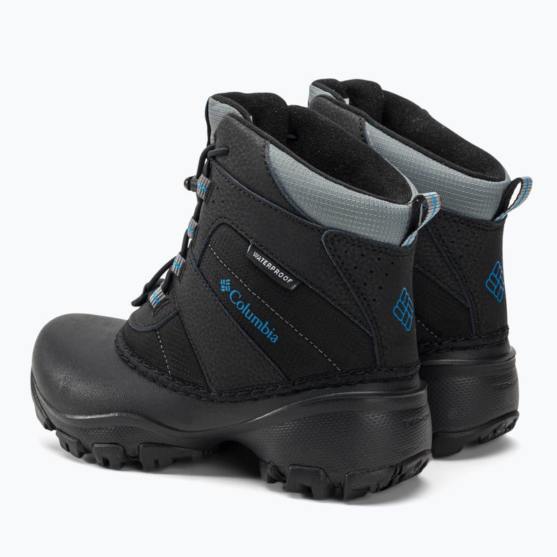 Cizme de zăpadă pentru copii Columbia Rope Tow III WP Boy negru/închis compas pentru copii