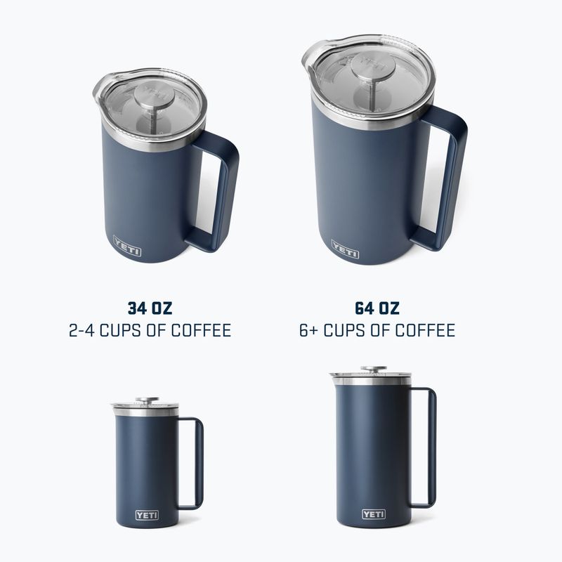 Aparat de cafea YETI French Press 1,9 l navy 14
