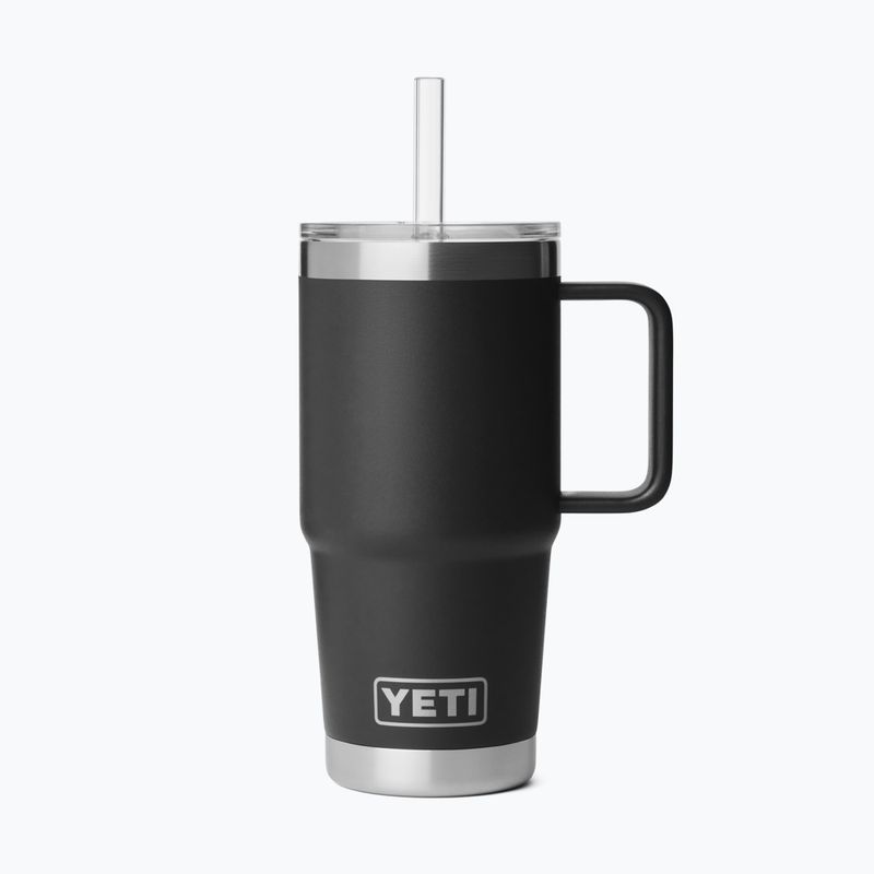 Cană termică YETI Rambler Straw 739 ml black