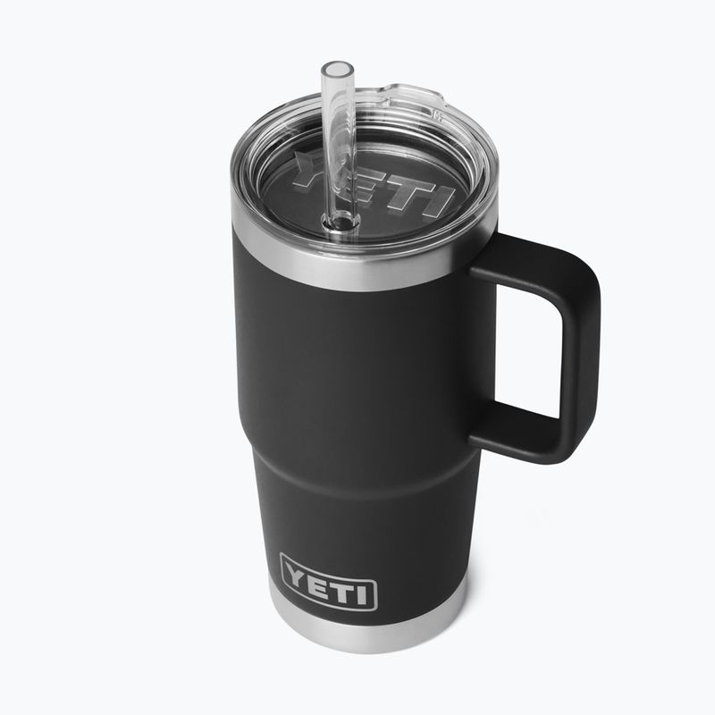 Cană termică YETI Rambler Straw 739 ml black 3