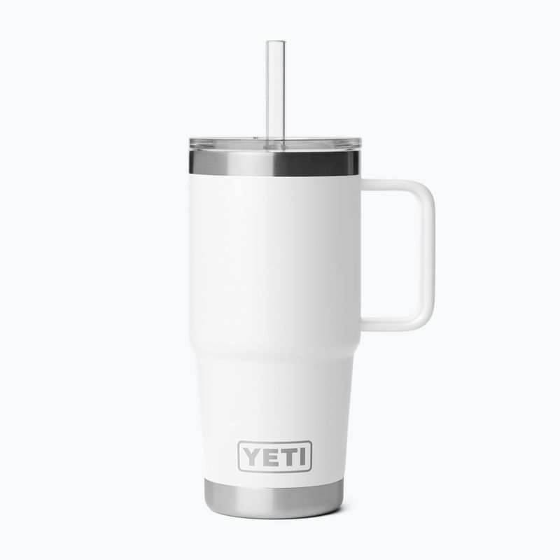 Cană termică YETI Rambler Straw 739 ml white