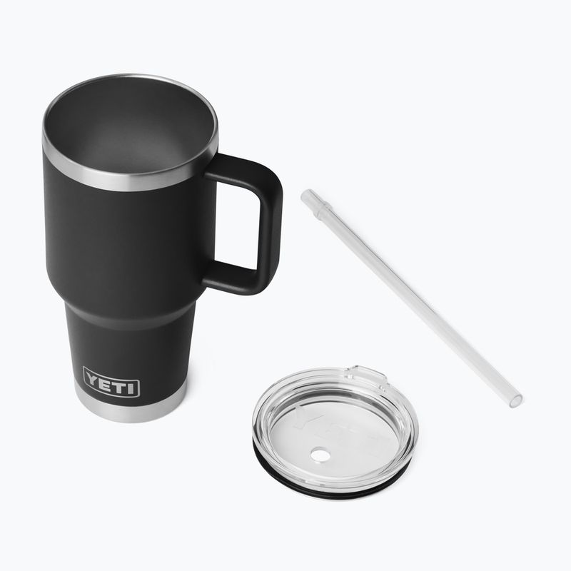 Cană termică YETI Rambler Straw 1000 ml black 4