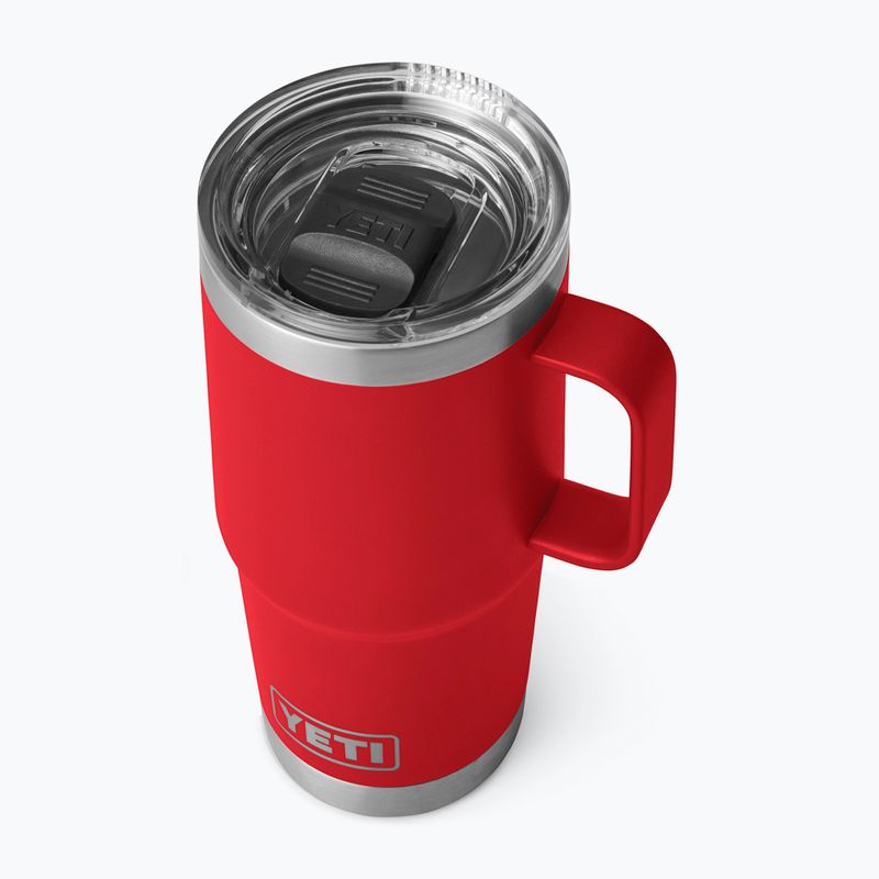 Cană termică YETI Rambler Travel Tumbler 591 ml rescue red 3